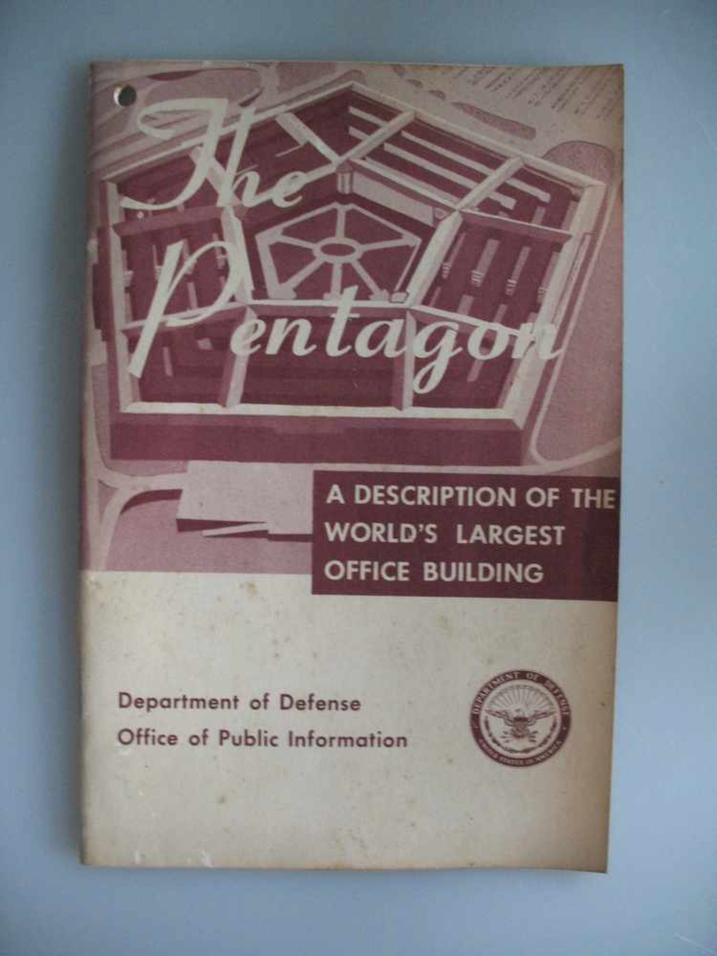 Original 1950 The Pentagon Building Info Flyer