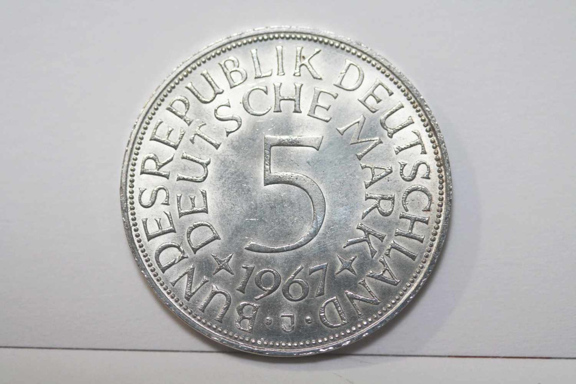 5 DM Silberadler 1967 J Bundesrepublik Deutschland