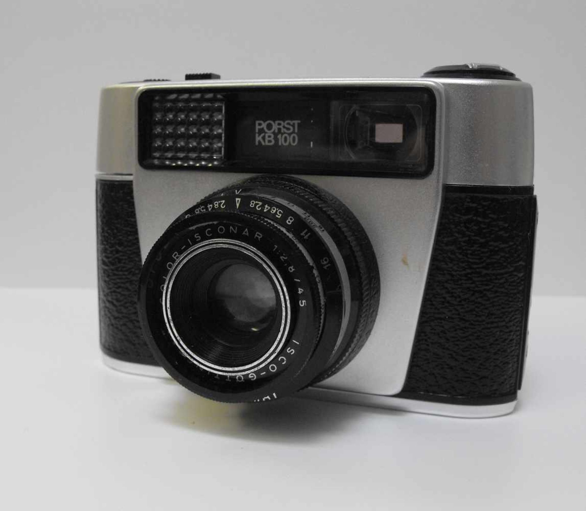 Kamera Porst KB 100 mit Objektiv Color Isconar 1:2.8/45 Prontor 125 + Tasche schw.