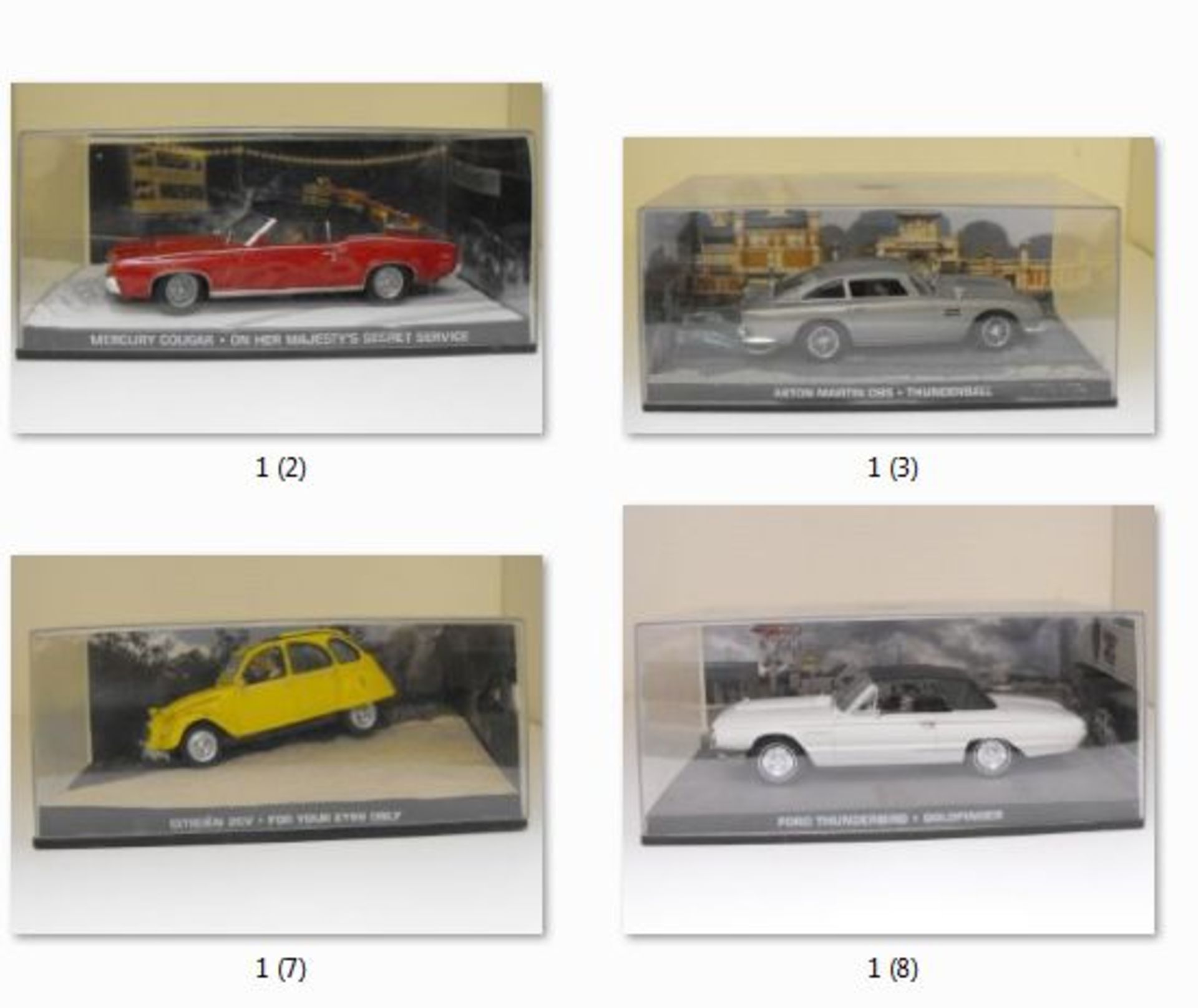 GE Fabbri 007 James Bond Car Collection