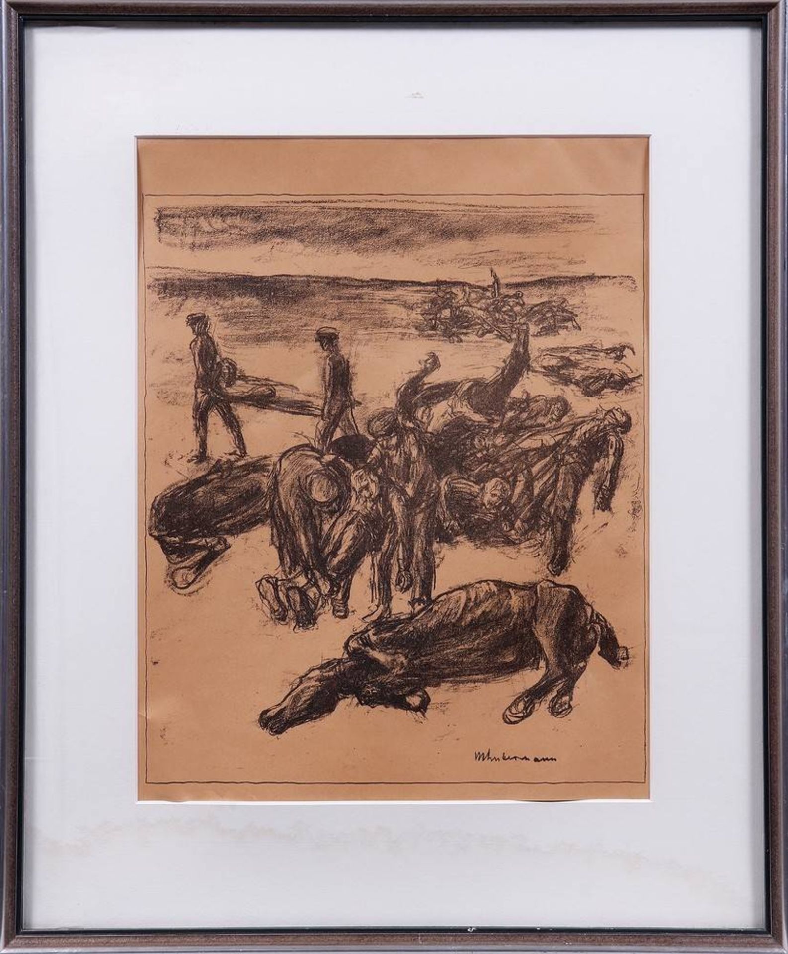 2 lithographs by Käthe Kollwitz and Max Liebermann< - Bild 2 aus 5