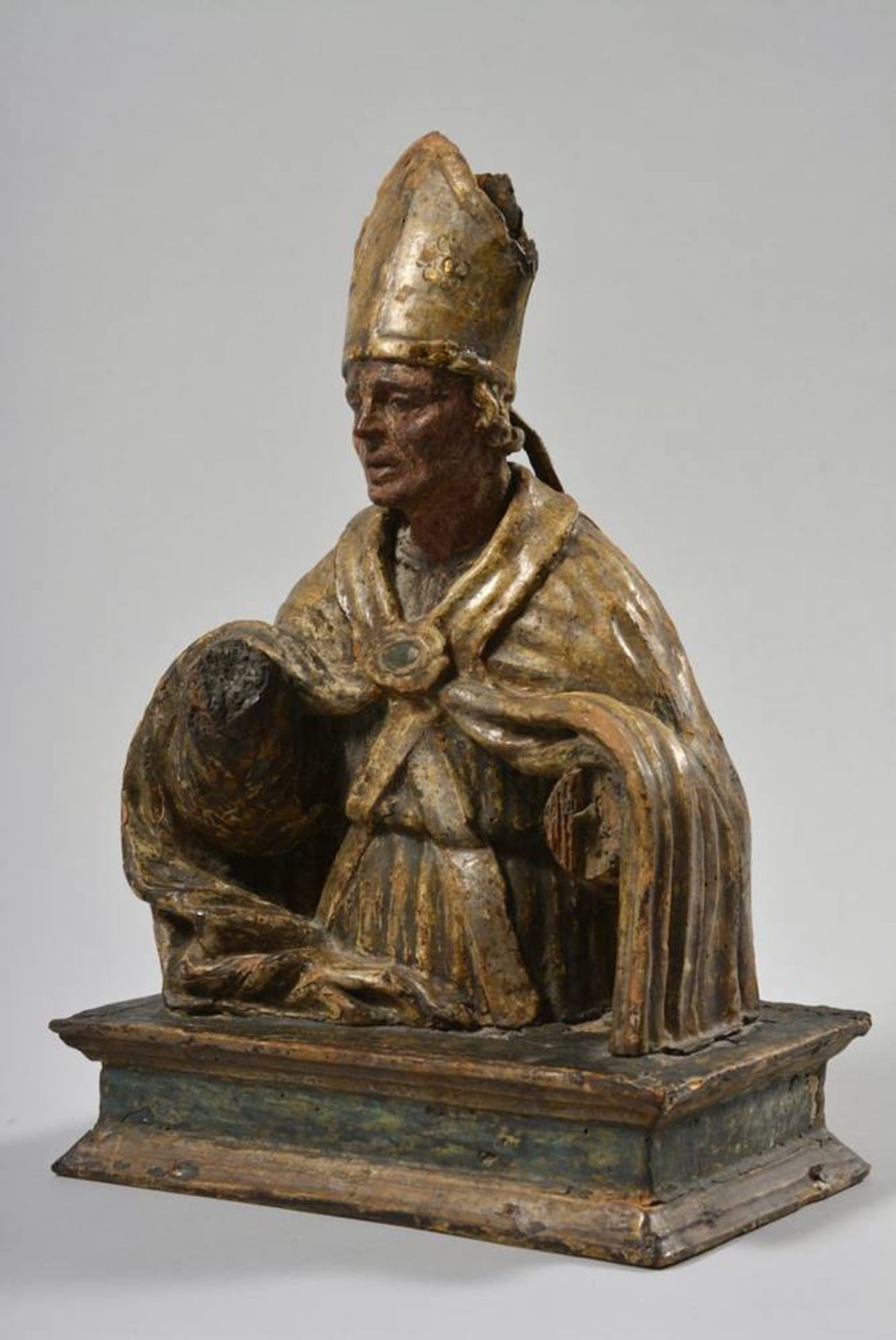 Wood carving, bishop