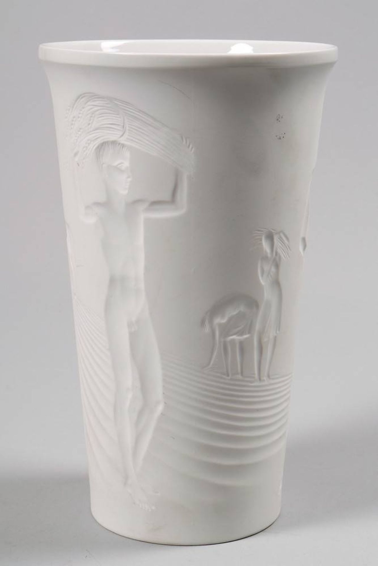 Vase, so colled "Erntebecher" (harvest beaker), KPM-Berlin, design Siegmund Schütz, 1934bisque - Bild 2 aus 4