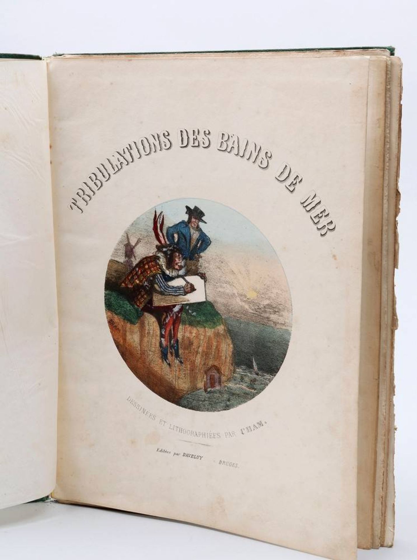 Cham (Amédée Charles Henri de Noé, 1819, Paris - 1879, ibid)"Tribulations des Bains de Mer", 15