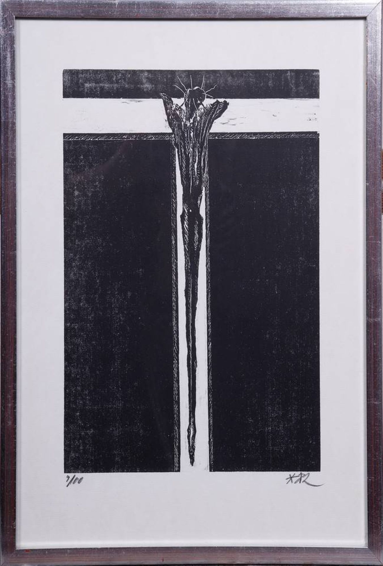 Jan Koblasa (1932, Tábor, Czech Republic - 2017, Hamburg)Kruzifix, screen print/paper, monogr.,