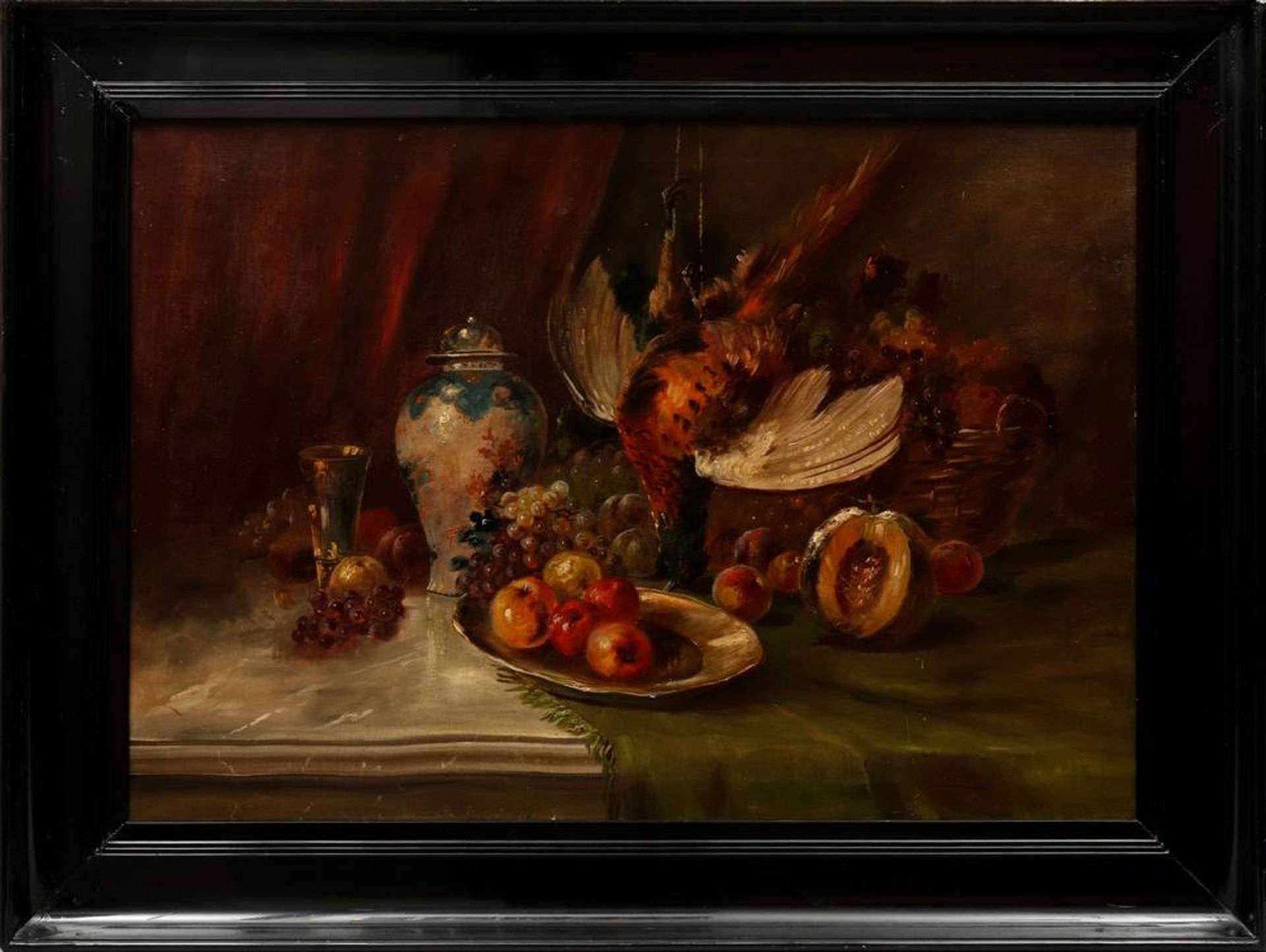 Poss. Johann Gustav Lange (1811, Mülheim an der Ruhr - 1887, Düsseldorf)still life with pheasant,