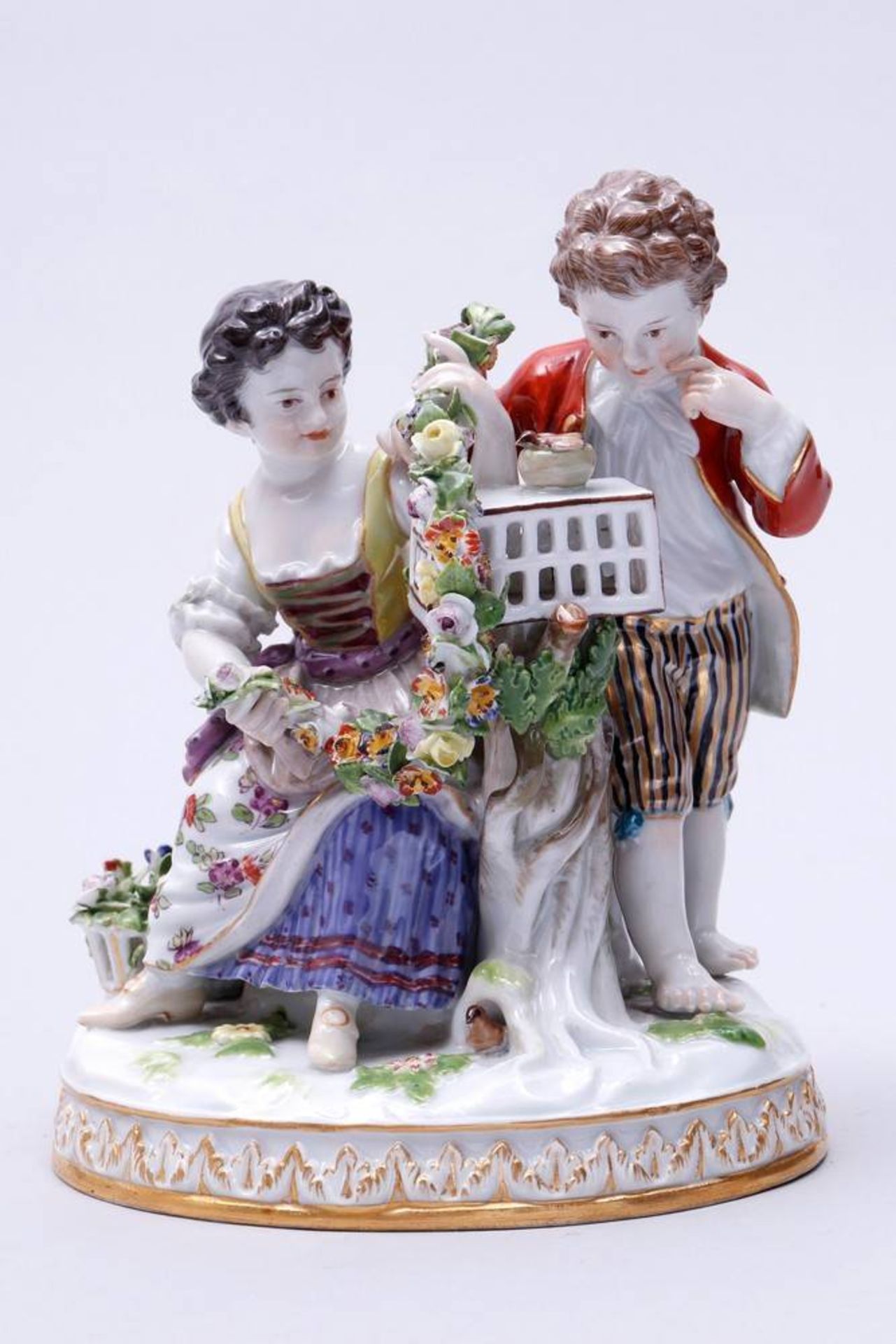 Der Frühling (Spring) Meissen, ca. 1900, design Johann Carl Schönheit, from the series "the