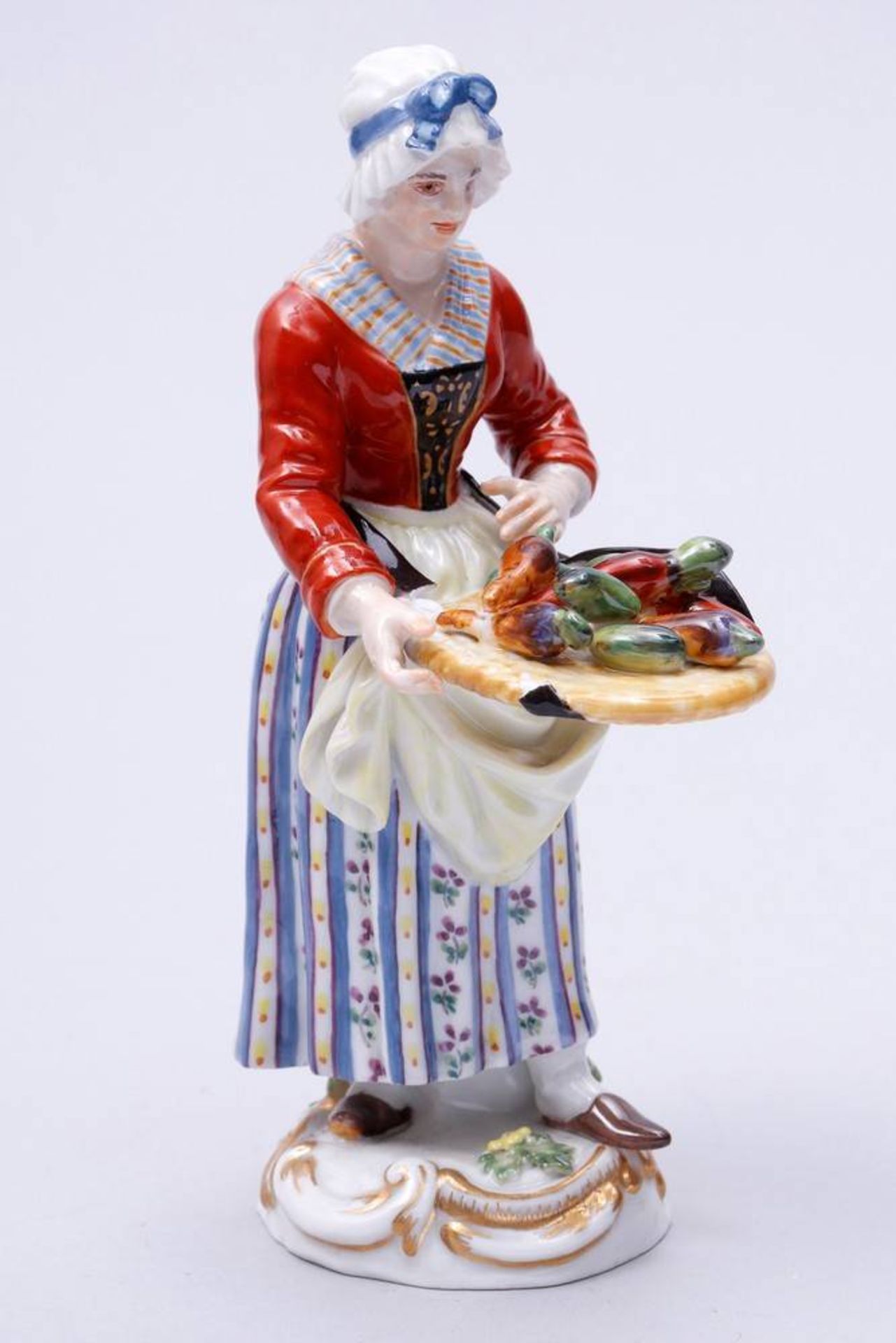 Vegetable Seller Meissen, 2nd half 20th C., design Johann Joachim Kaendler, from the series "Cris de - Bild 2 aus 7