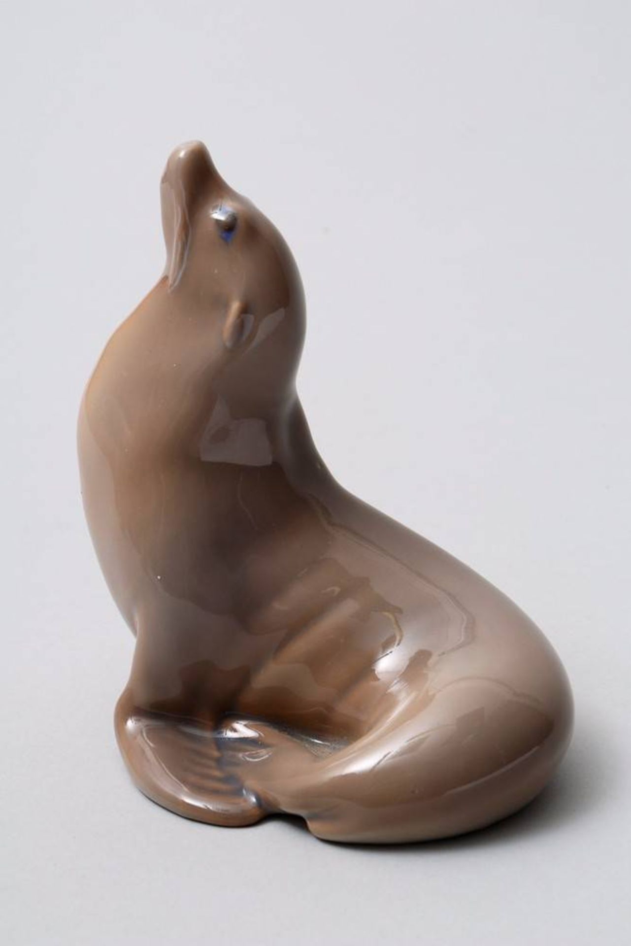 Sealion Royal Copenhagen, Denmark, 20th C., porcelain, painted in colours, makers mark and model No.