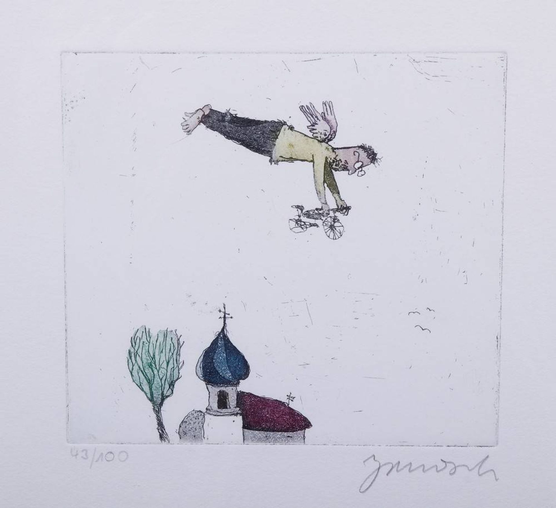 Janosch, Horst Eckert (b. 1931, Hindenburg, Upper Silesia)5 colour etchings from the portfolio " - Bild 5 aus 9