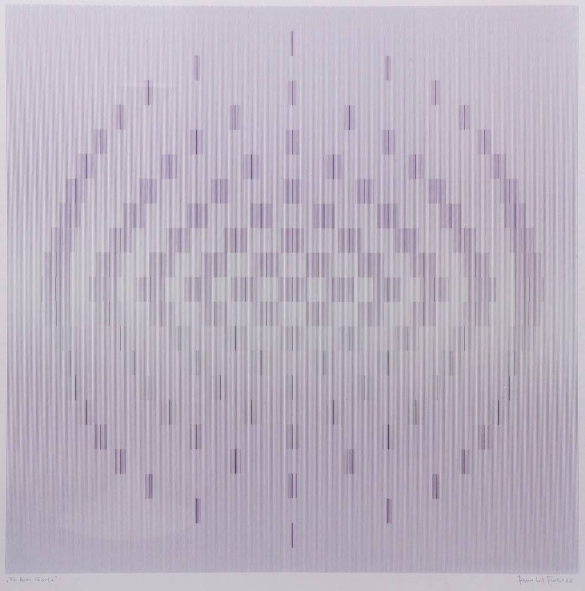 Jürgen Lit Fischer (1941, Frankfurt - 2005)"Farbklang" (colour sound), poss. 1970/80er Jahre, - Bild 2 aus 2