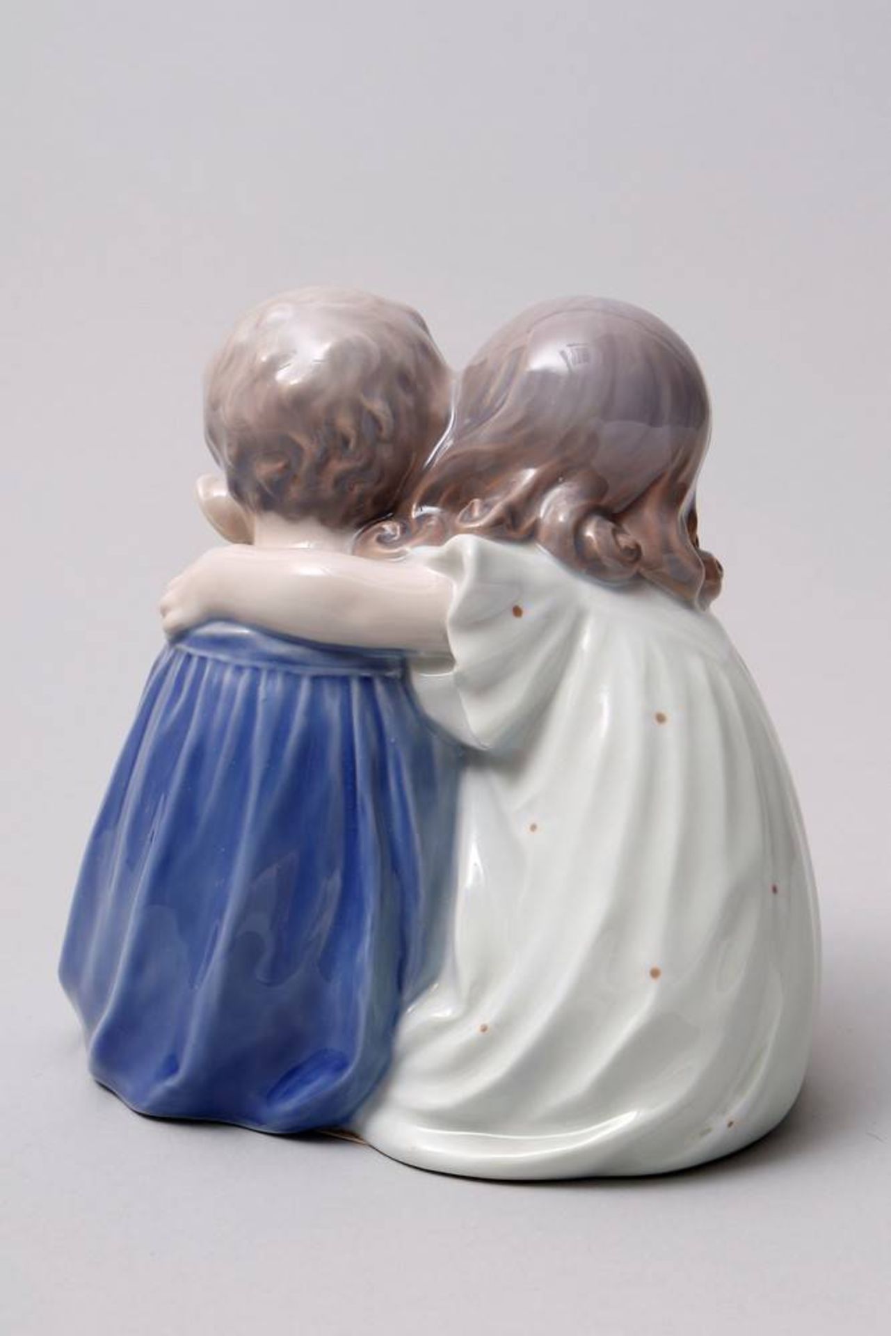 Kinderpaar mit Dackelwelpe, Entwurf Christian Thomsen für Royal Copenhagen, Dänemark, 1985- - Bild 2 aus 5