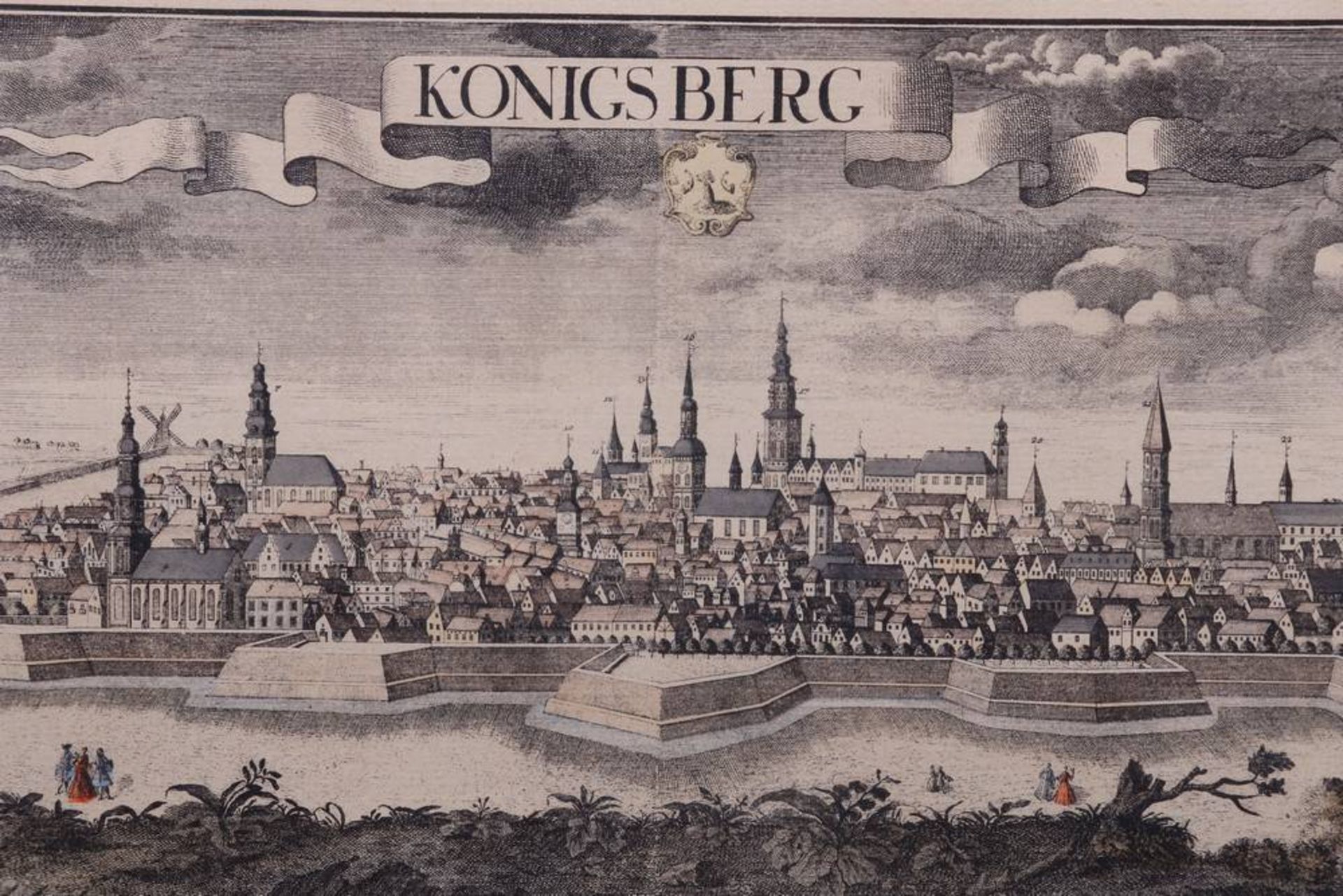 Konigsberg und Riga Metropolis LivoniaeSparsam kolorierte Kupferstich-Nachdrucke, 1x Königsberg n. - Bild 4 aus 4