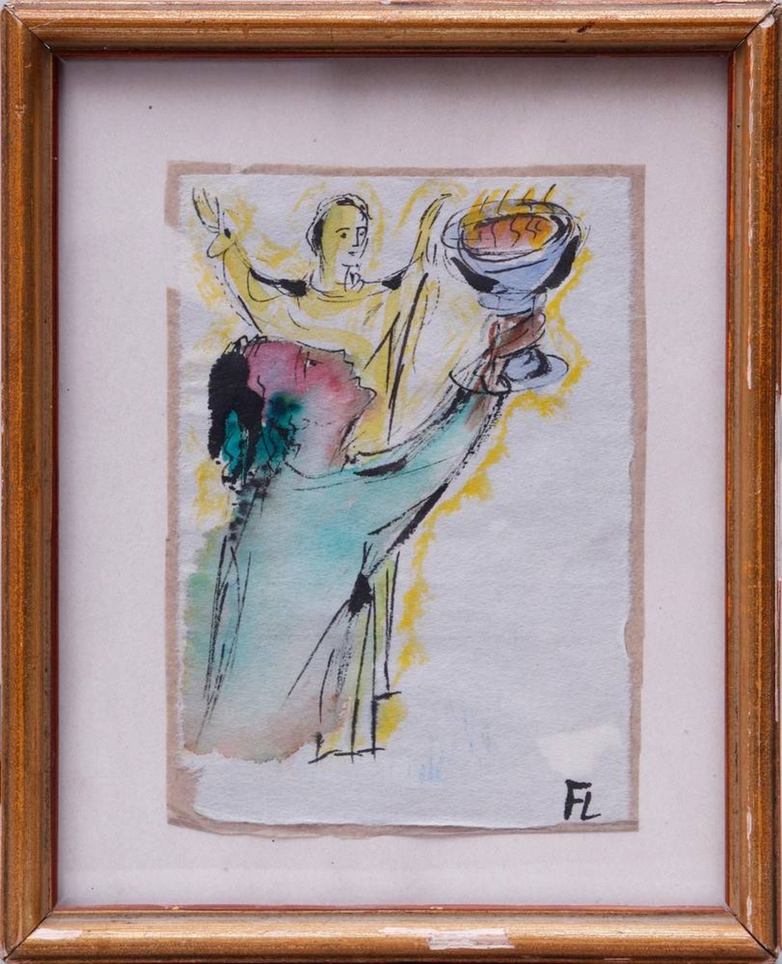 Otto Flath (1906 in Staritzke bei Kiew - 1987 in Bad Segeberg)2 Aquarelle auf Papier, 1x - Bild 3 aus 3