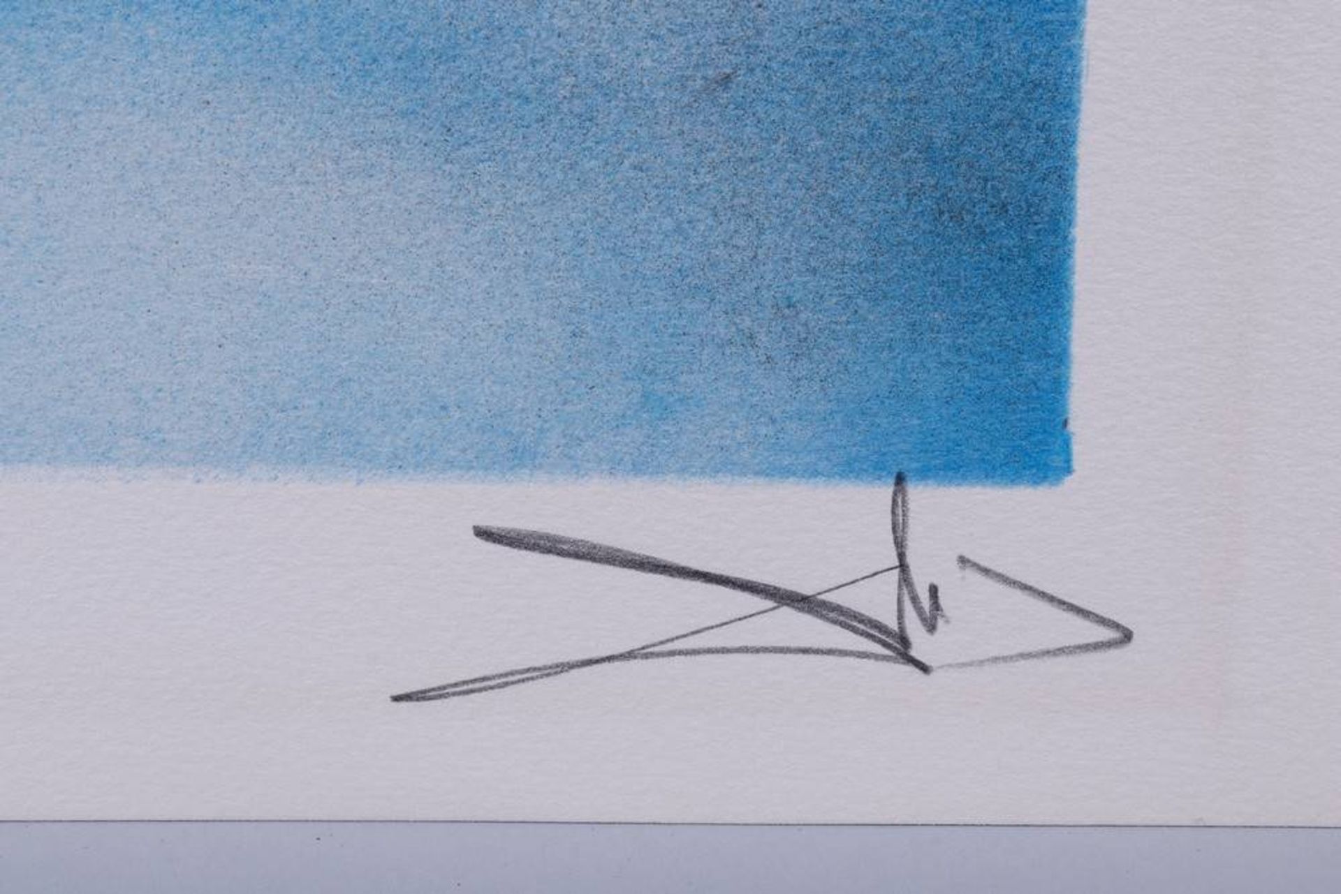 Salvador Dali (1904 in Figueres, Spanien - 1989 ebda.)Blaues Einhorn, Farblithographie auf Papier, - Bild 3 aus 3
