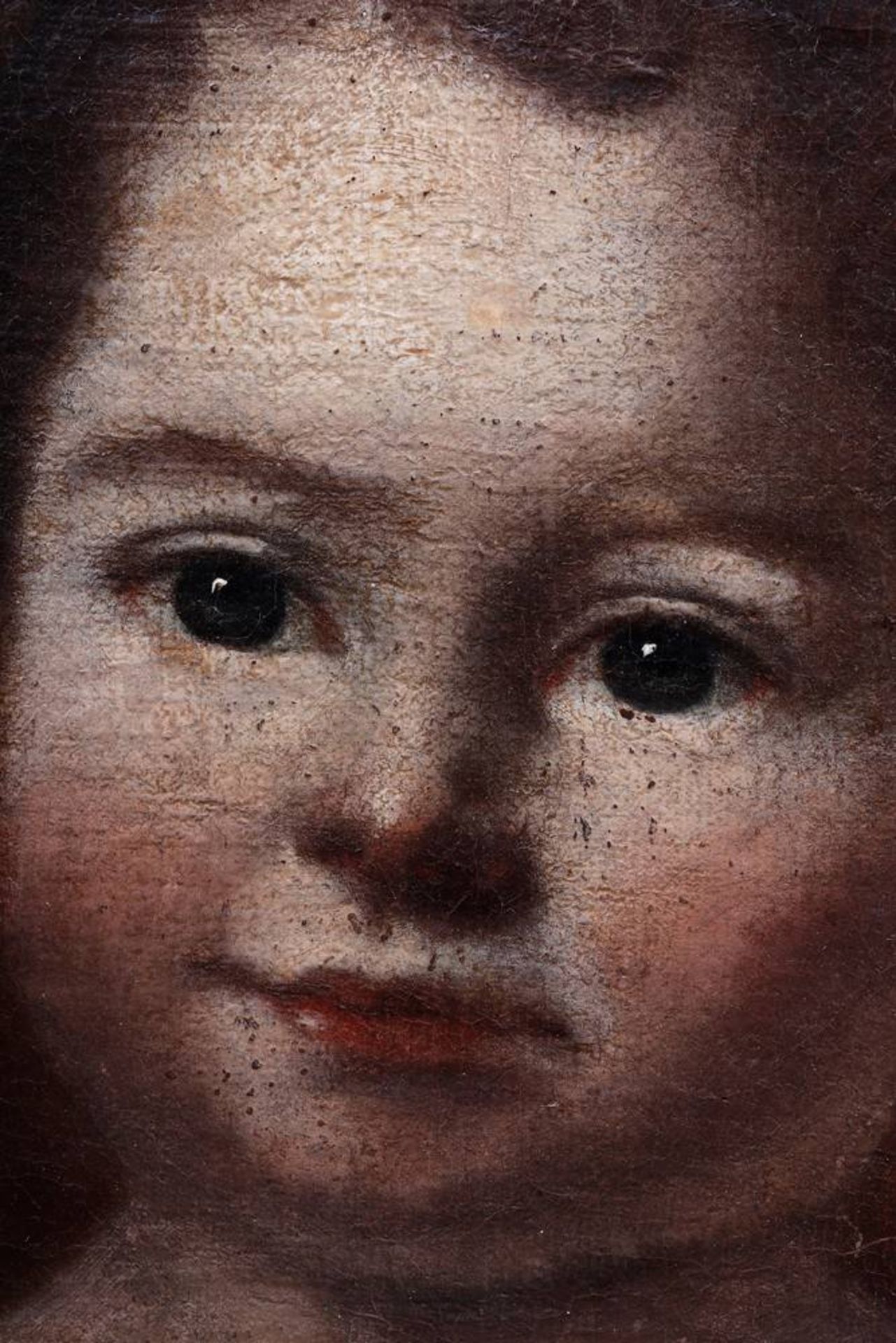 KnabenporträtAnonym, Öl auf Leinwand/doubliert, um 1835, unsign., ca. 37x29cm, Rahmen d. Zeit (ca. - Bild 3 aus 4
