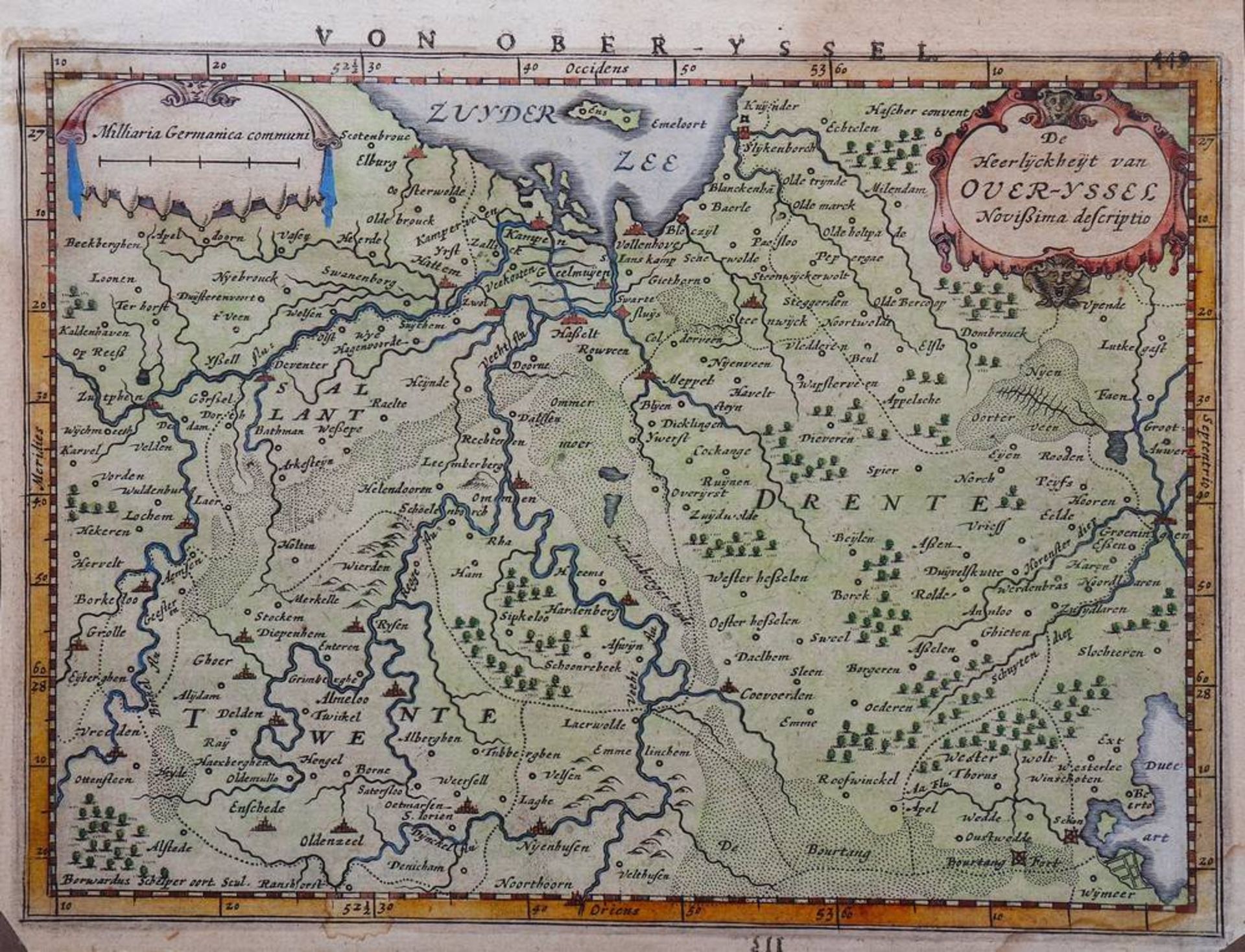 Gerard Mercator (1512 in Rupelmonde, Kruibeke, Belgien - 1594 in Duisburg)"De Heerlyckheyt van - Bild 2 aus 2