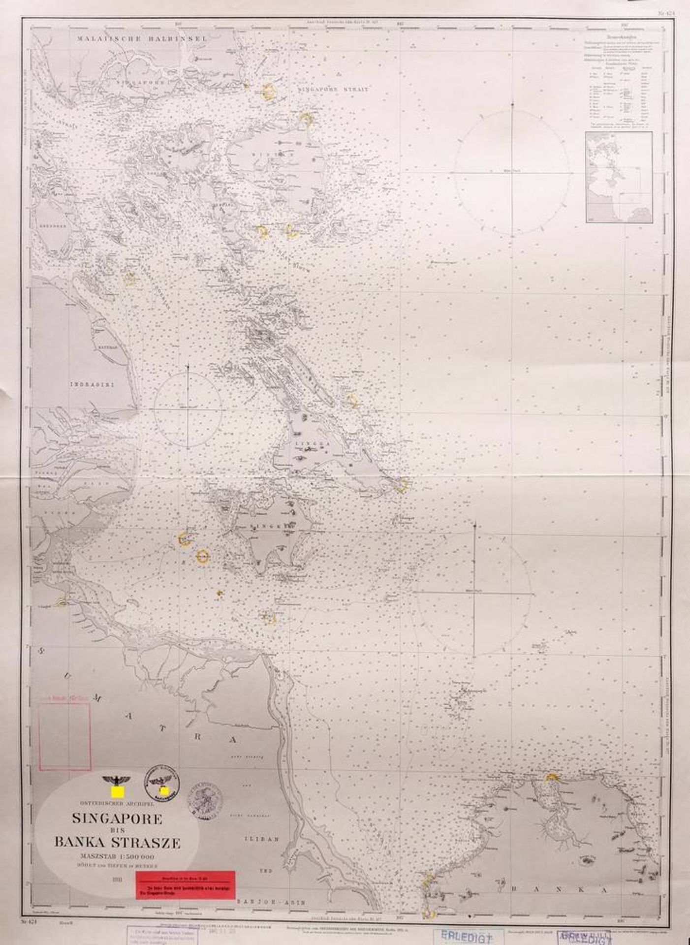 Konvolut Marinekarten, 3. Reichbestehend aus: "OKM Atlas der Bodenbeschaffenheit des Meeres, - Bild 8 aus 8