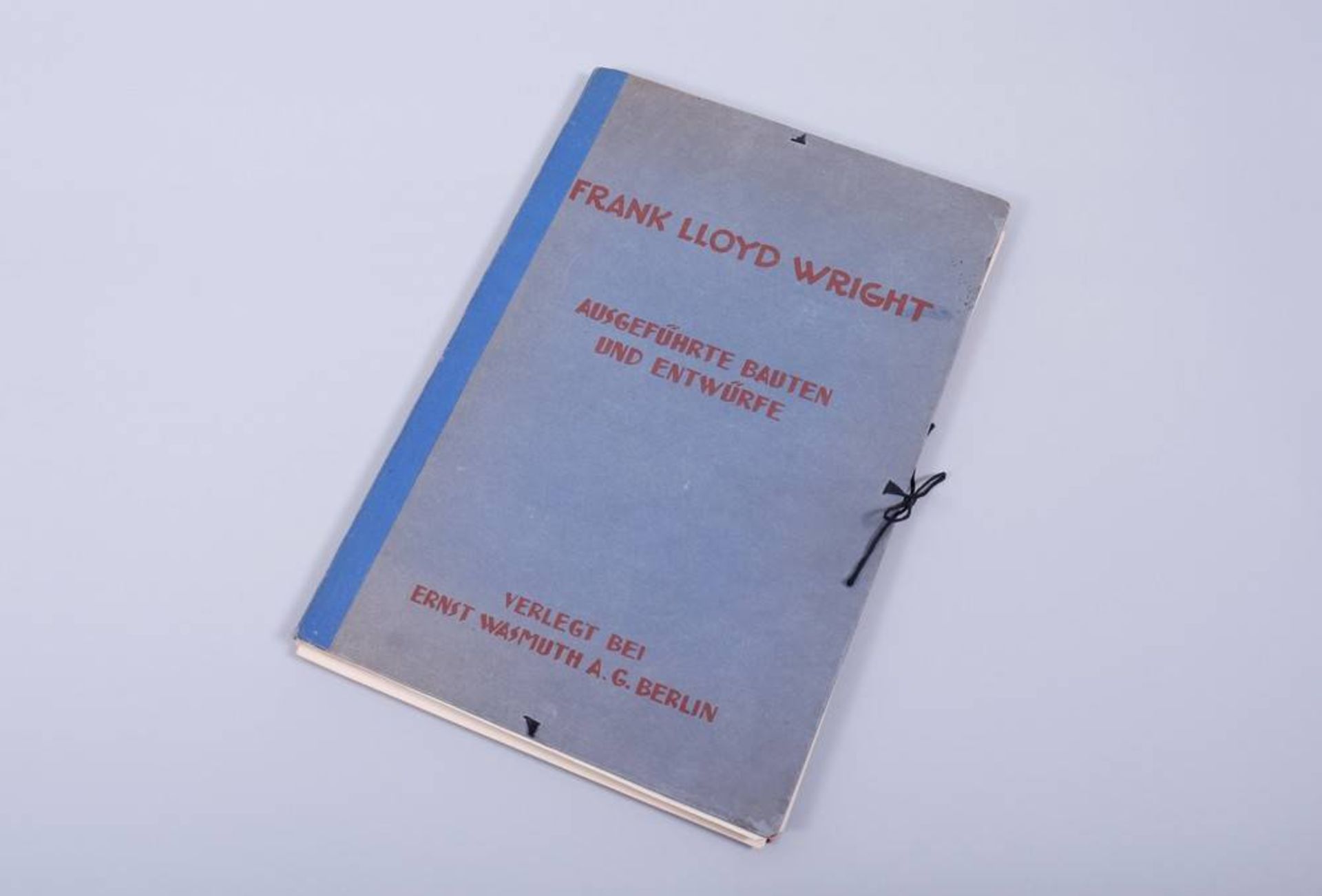 Buch - sog. Wasmuth Portfolio Wasmuth, Ernst (Verleger), Frank Lloyd Wright, ausgeführte Bauten