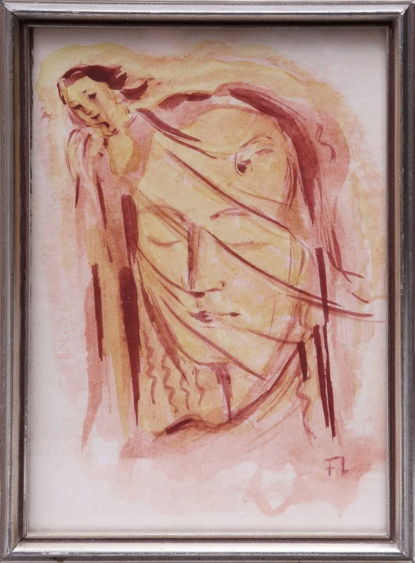 Otto Flath (1906 in Staritzke bei Kiew - 1987 in Bad Segeberg)2 Aquarelle auf Papier, 1x - Bild 2 aus 3