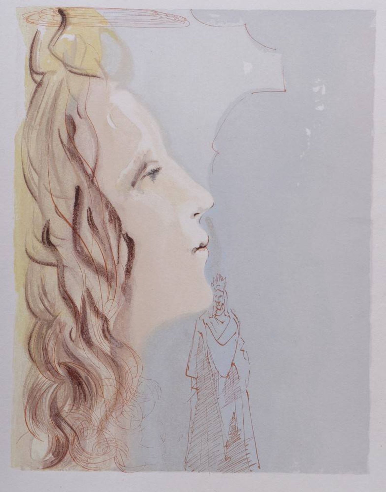 Salvador Dali (1904 in Figueres - 1989 ebenda)Beatrice in ihrer größten Schönheit, Lithographie, - Bild 2 aus 2