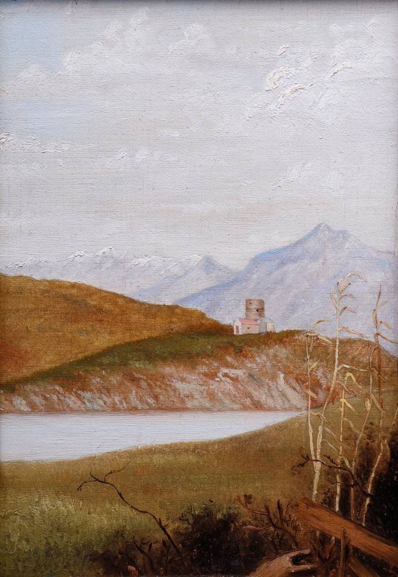 Wohl Eugen Bracht (1842 in Morges, Schweiz - 1921 in Darmstadt)"Campagna de Roma", Öl auf - Bild 2 aus 4