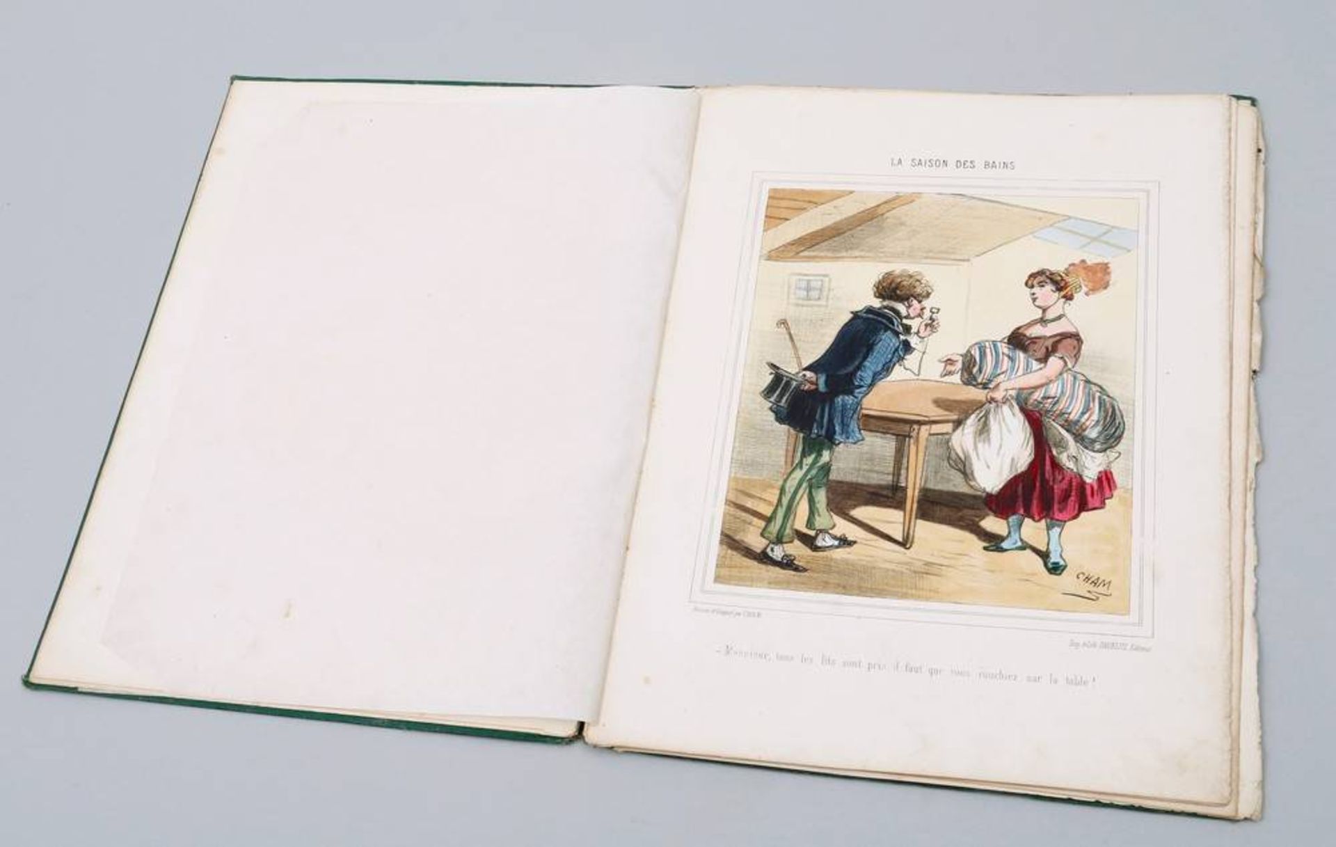 Cham, eigentlich Amédée Charles Henri de Noé (1819, Paris - 1879, ebda)"Tribulations des Bains de - Bild 3 aus 5