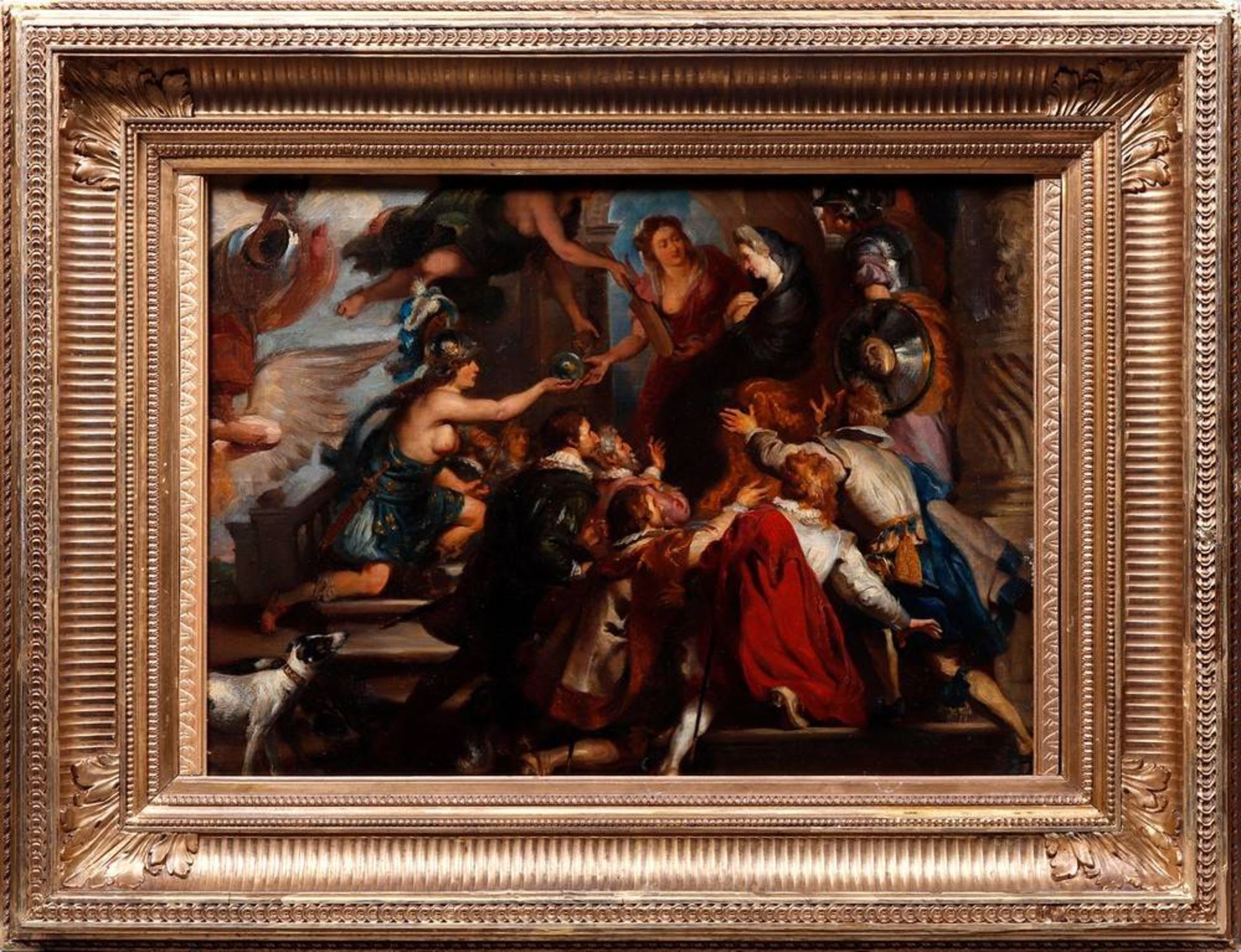 Die Apotheose von Heinrich IV. und die Krönung der Königin Maria de’ Medici Nach Peter Paul Rubens,