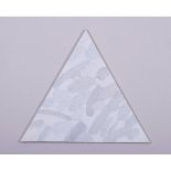 Sonia Jakuschewa-Koblasa (1961 in Moskau geb.) "Genesis" (weißes Dreieck), Acryl auf Leinwand,