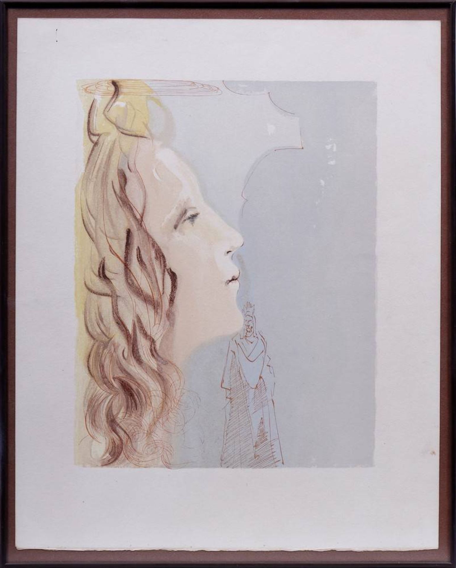 Salvador Dali (1904 in Figueres - 1989 ebenda) Beatrice in ihrer größten Schönheit, Lithographie,