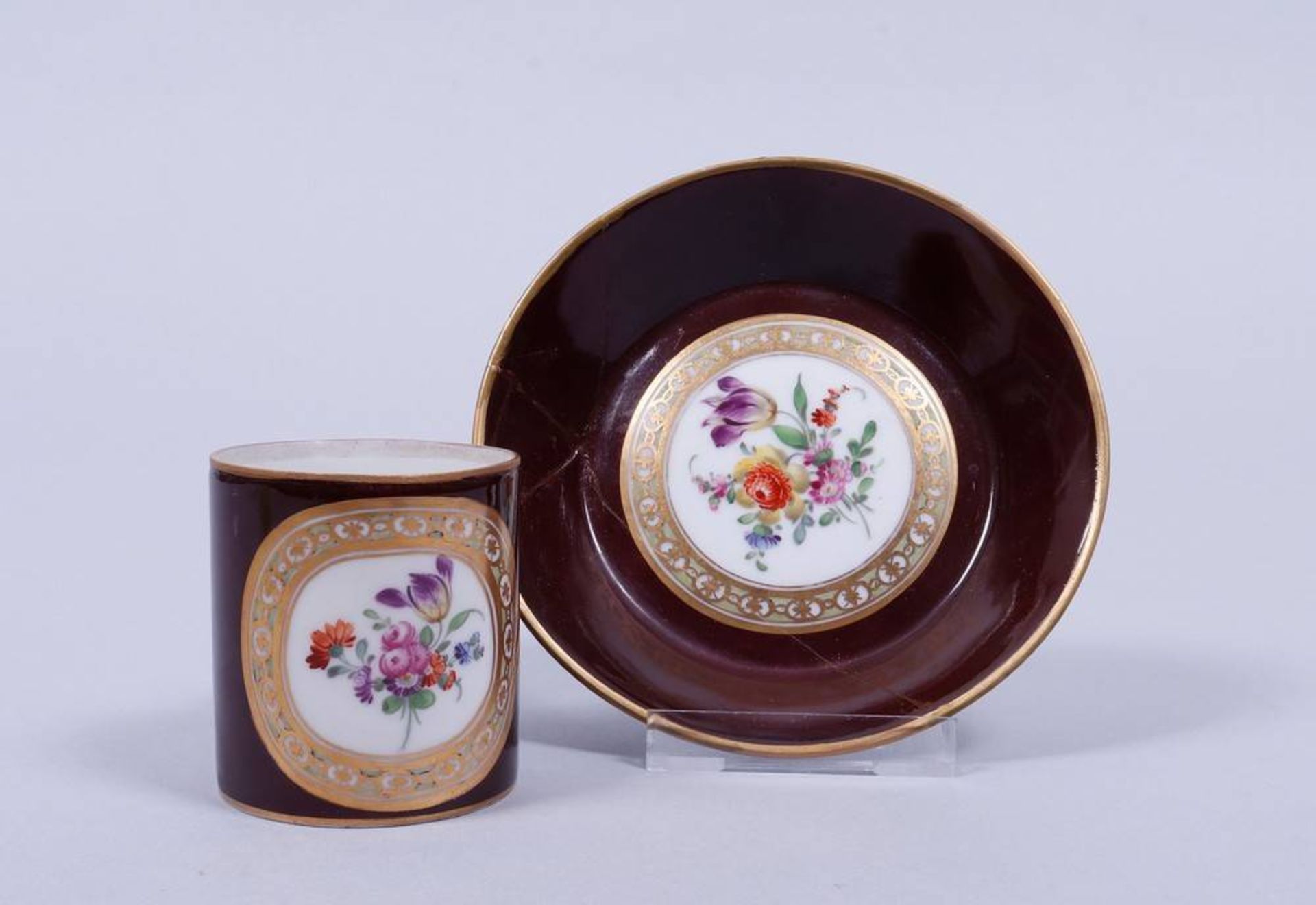 Kl. Empire-Kaffeetasse, Kaiserliche Porzellanmanufaktur St. Petersburg, 1762-96