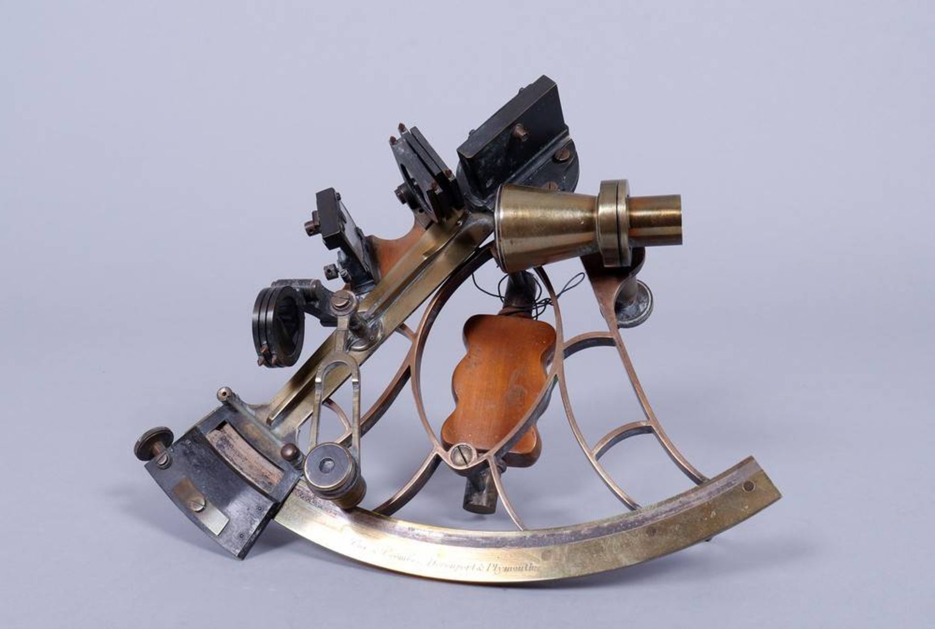 Sextant in Transportkiste, Cox & Coombes, Devenport/Plymouth, um 1900/20