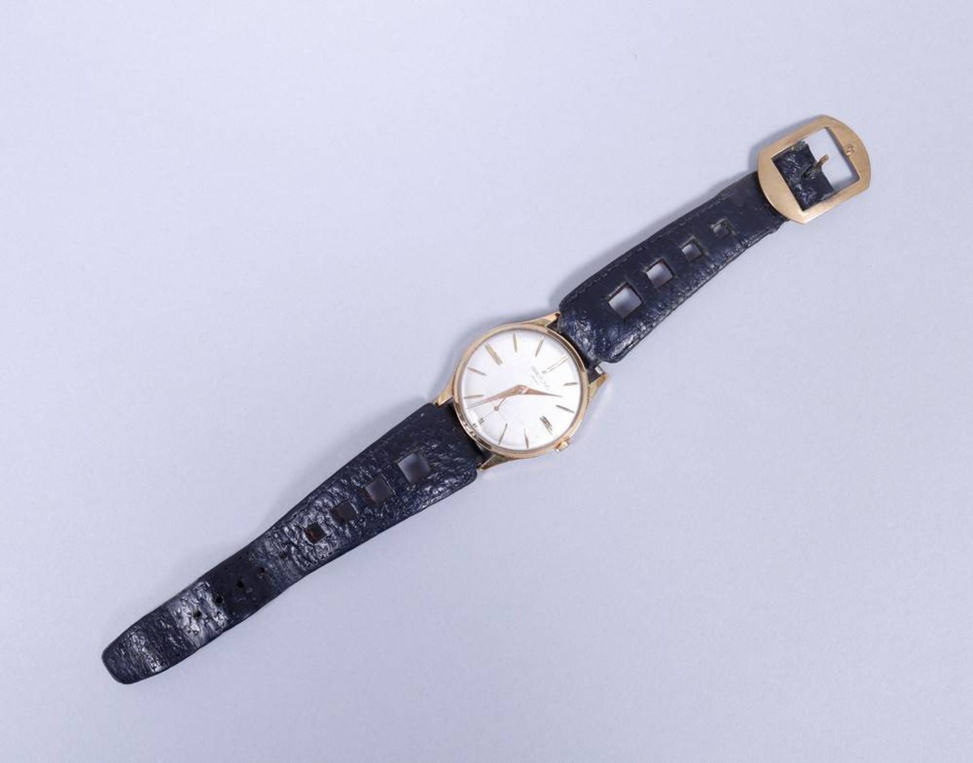 Herrenarmbanduhr, vergoldet, Breitling Geneve. Ref. 1351, 1950er Jahre - Bild 5 aus 5