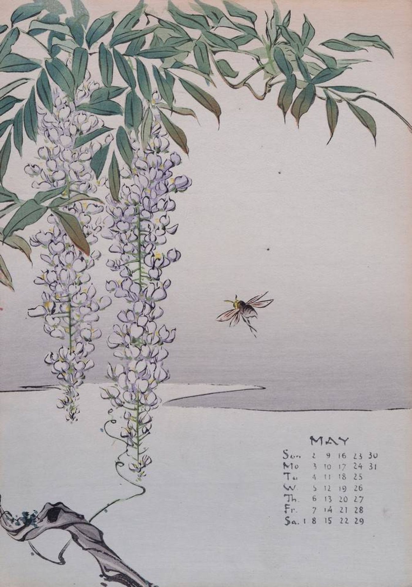 12 Kalenderblätter, Japan, wohl 1909 - Bild 5 aus 12