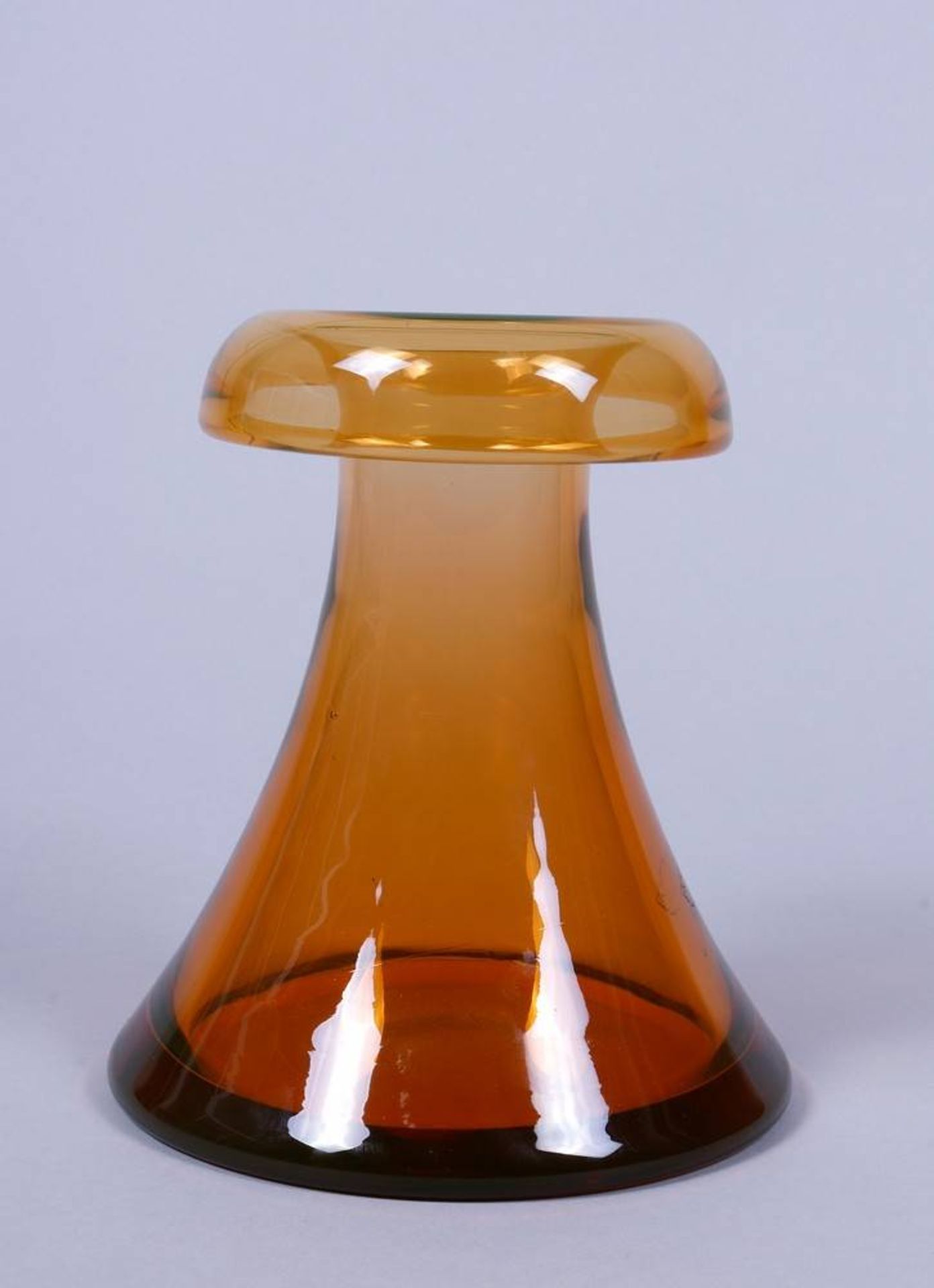 Vase, sog. Kragenvase, WMF (Maximiliansau), um 1960/70, Entwurf Cari Zalloni (1937, Athen - 2012,