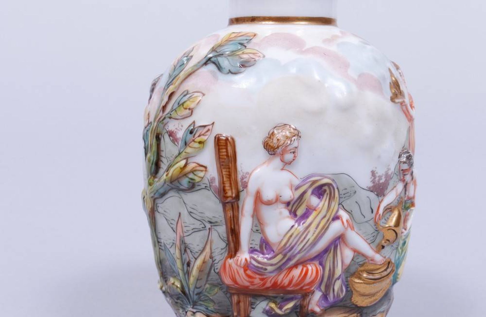 Kleine Vase, wohl Capodimonte, um 1900/20 - Bild 5 aus 6