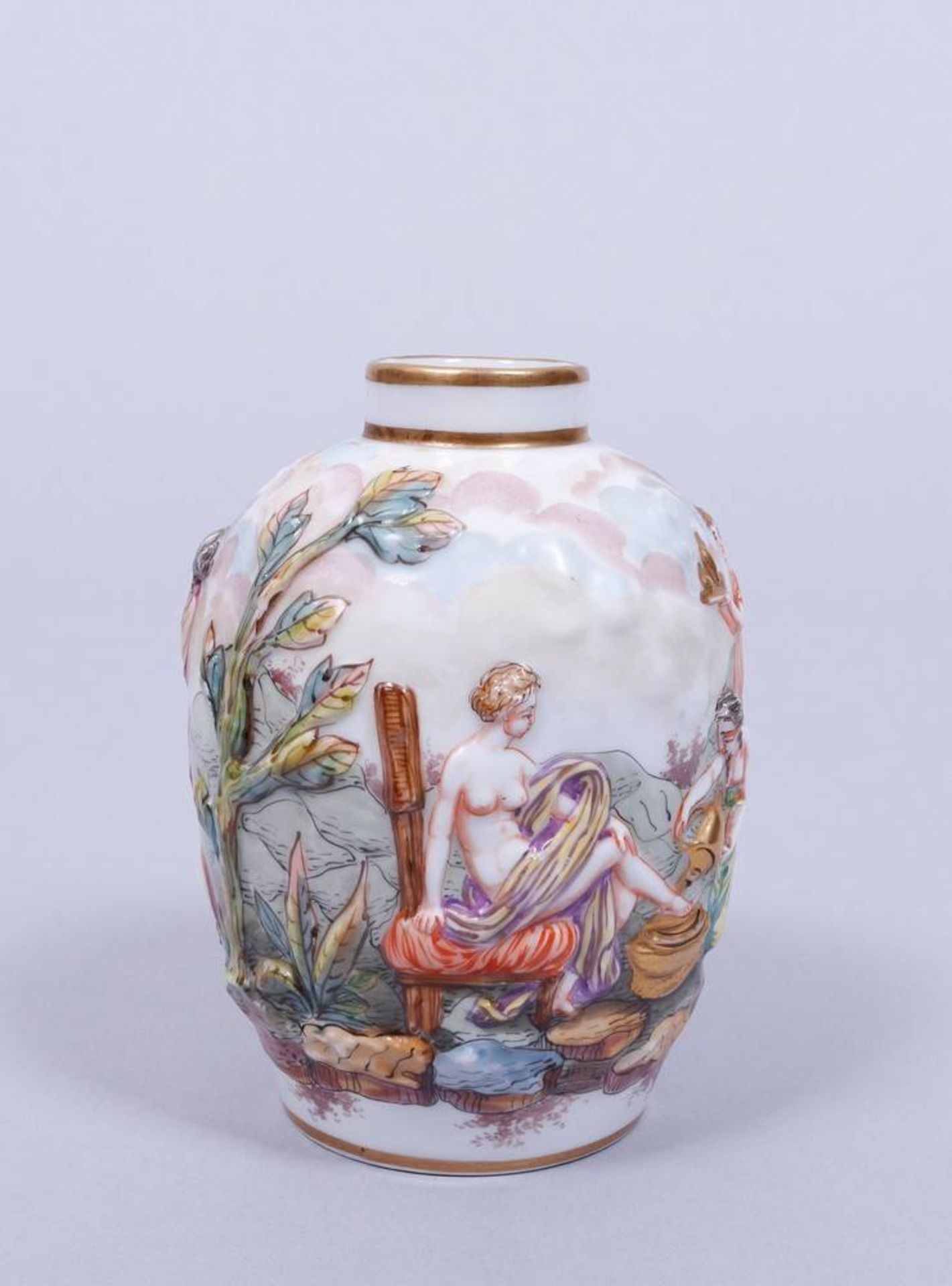 Kleine Vase, wohl Capodimonte, um 1900/20 - Bild 2 aus 6