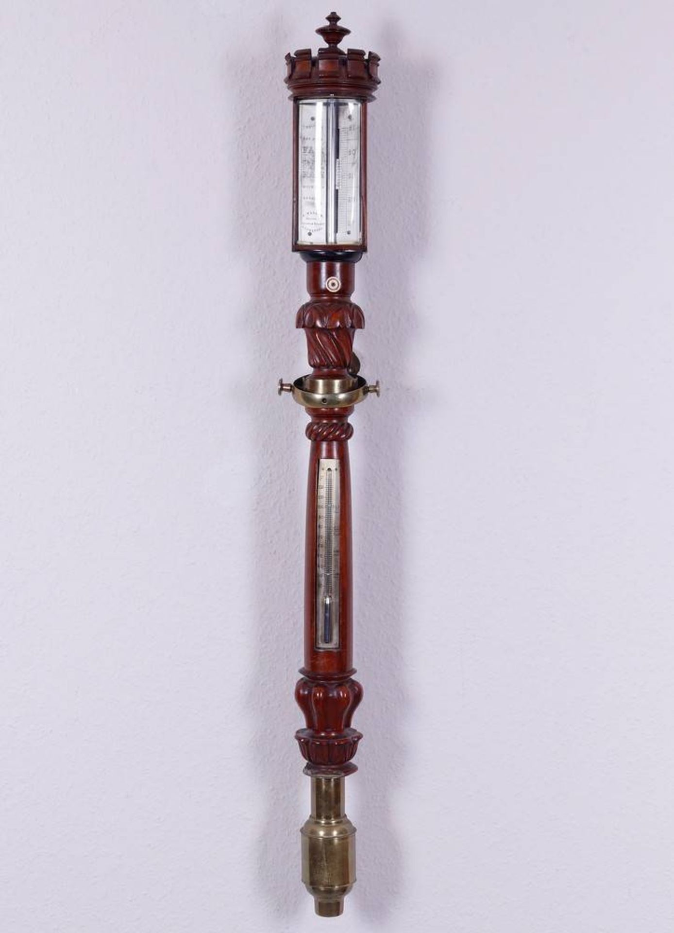 Schiffsbarometer mit Kardanischer Aufhängung, A. Walker, Liverpool, 19.Jh.