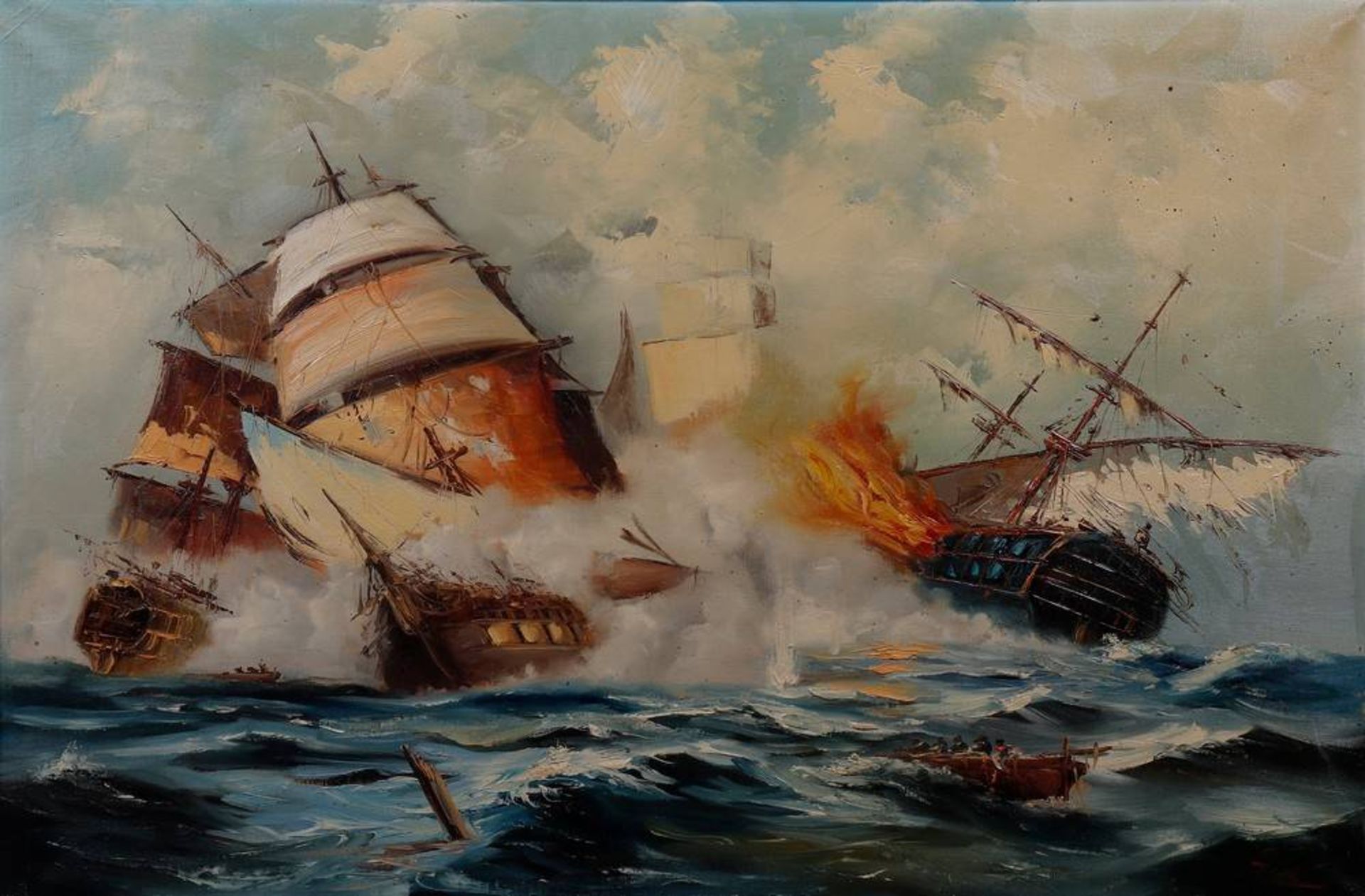 Große Seeschlacht mit Karavellen - Bild 2 aus 4