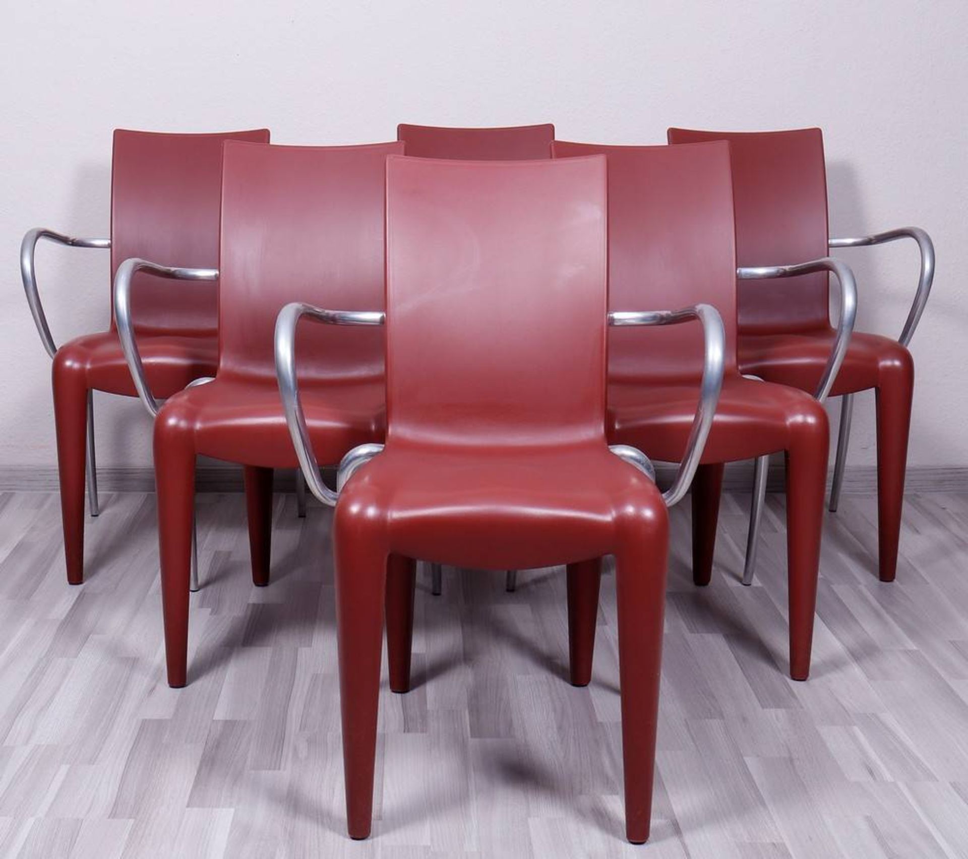6 Armlehnstühle, Entwurf Philip Starck für Vitra, Modell "Louis 20"
