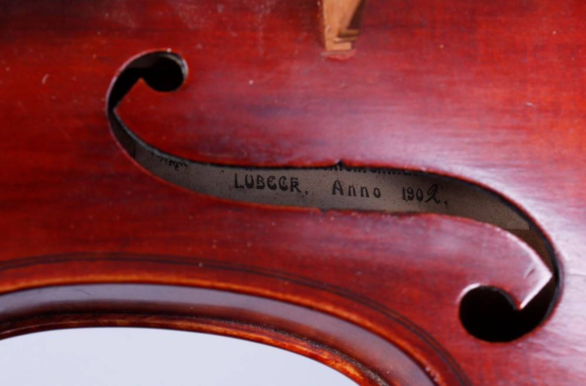 Geige im Koffer, J.H. Schult, Lübeck, um 1902 - Bild 4 aus 5