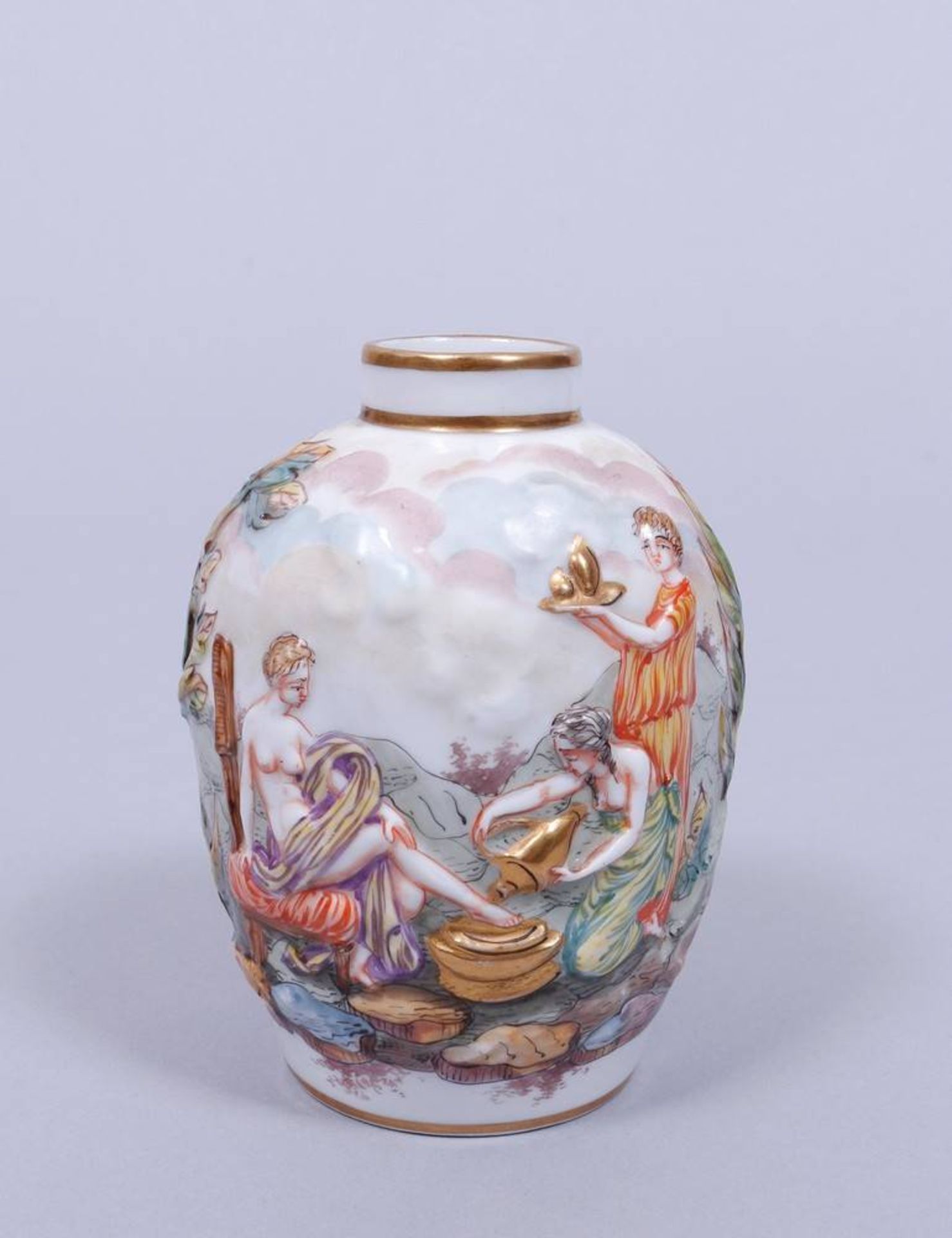 Kleine Vase, wohl Capodimonte, um 1900/20