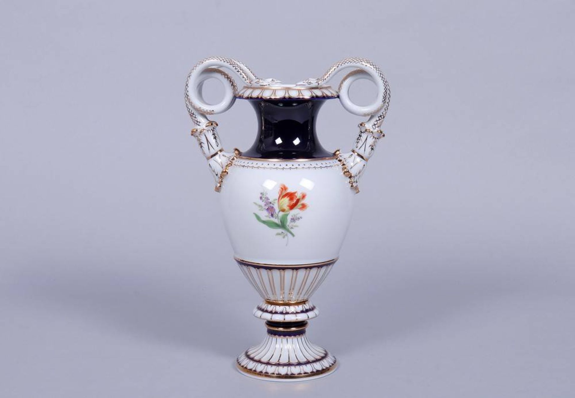 Schlangenhenkelvase, Entwurf Ernst August Leuteritz für Meissen, 20.Jh. - Bild 2 aus 5