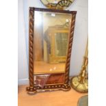 A French boudoir style 19th Century mirror and an over mantle mirror (2)