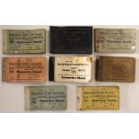 Derby County: A collection of various Derby County season tickets to include: 1938-39; 1947-48;