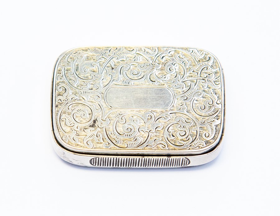 A Victorian silver flip top pocket vesta case, Chester 1883