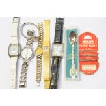 A collection of ladies fashion watches to include mechanical wind bracelet watches and four