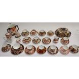 A collection of Victorian and later Crown Derby and Royal Crown Derby collection of Imari tea wares,