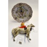 A Beswick Equestrian model of a Mounted Queens Lifeguard Soldier on a Dapple Grey, printed mark
