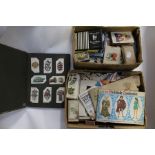 Cigarette and tea cards, full and part sets (Q) 2 boxes